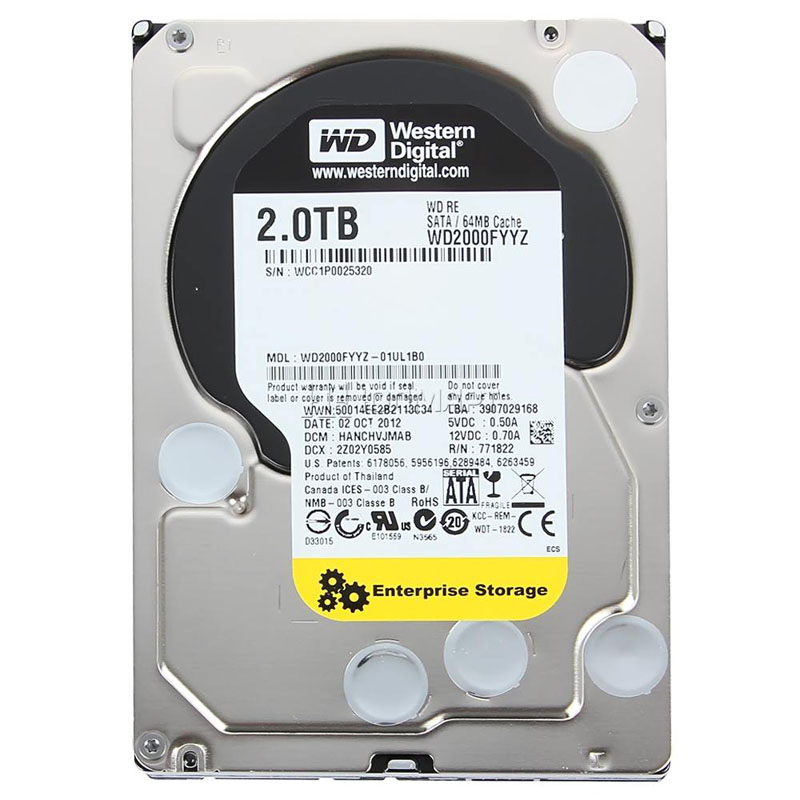 Western Digital RE 2TB Datacenter Capacity HDD